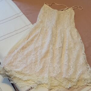 Abercrombie & Fitch Cream Lace Dress